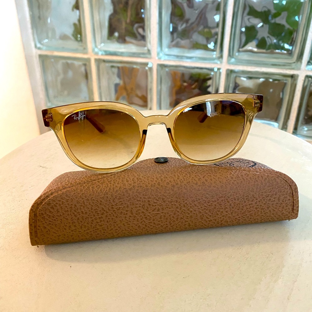 Ray-Ban 50mm Light Brown/Gradient Cat Eye Sunglasses